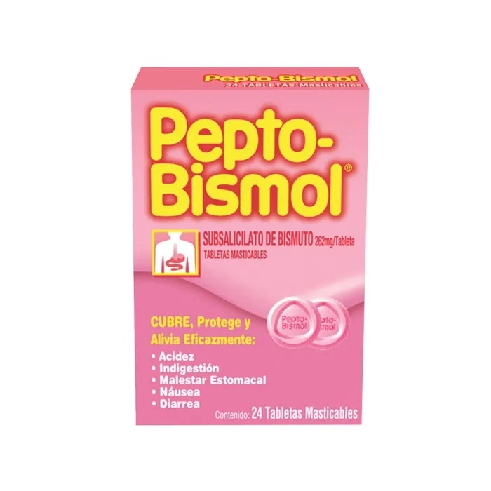 PEPTO BISMOL TABLETAS