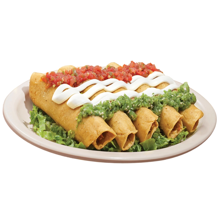 Flautas de pollo