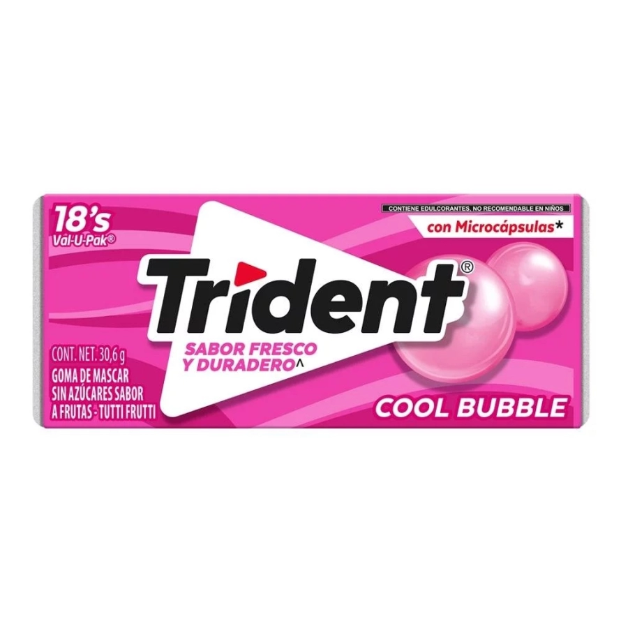 CHICLE TRIDENT TUTTI FRUTTI